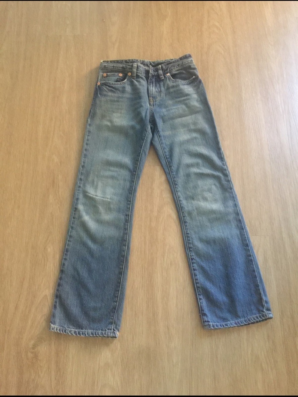 Ralph Lauren Boys Bootcut Jeans - Faded Blue Denim